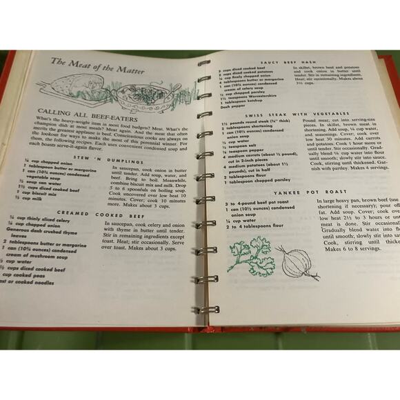 VTG Campbell's Cookbook: Cooking with Soup, 1976, Vintage, 70s, Red, Recipes - Picture 5 of 6